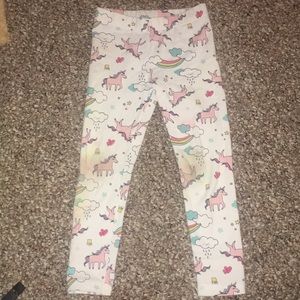 Carters, unicorn and cloud leggings.